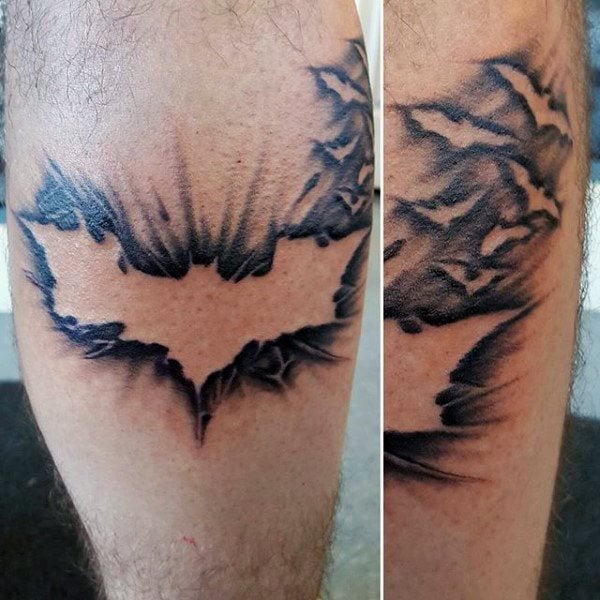 tatuaje batman para hombre 25