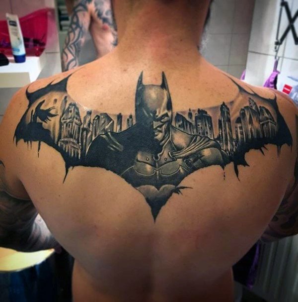 tatuaje batman para hombre 41