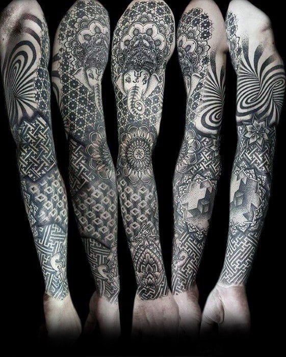 tatuaje mandala para hombre 24