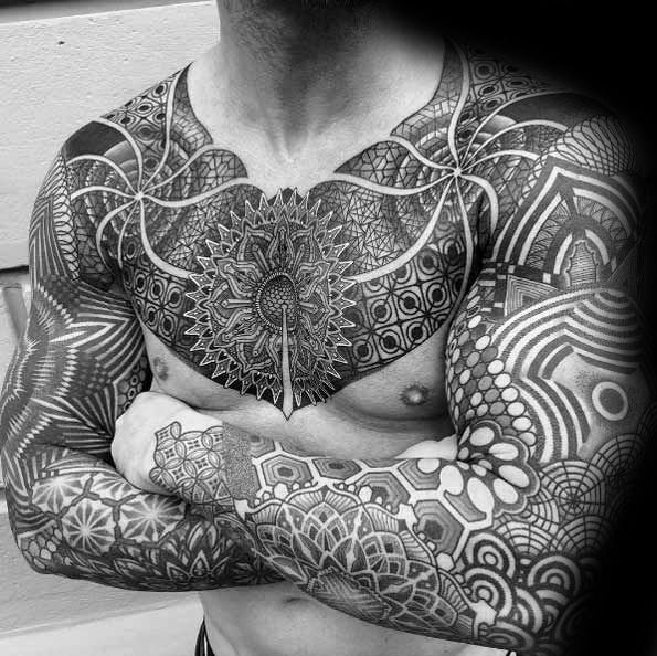 tatuaje mandala para hombre 35