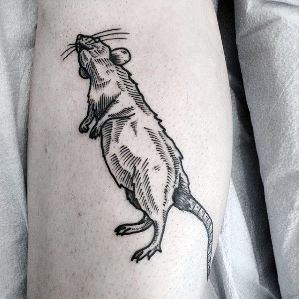 tatuaje rata para hombre 37