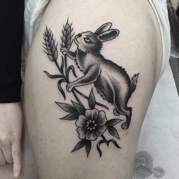 tatuaje conejo 221