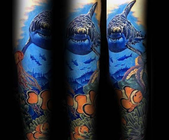 tatuaje manga oceano 11