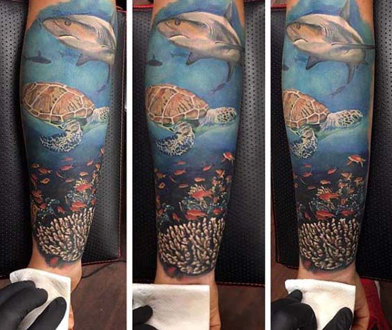 tatuaje manga oceano 31