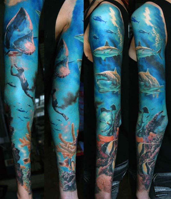 tatuaje manga oceano 55