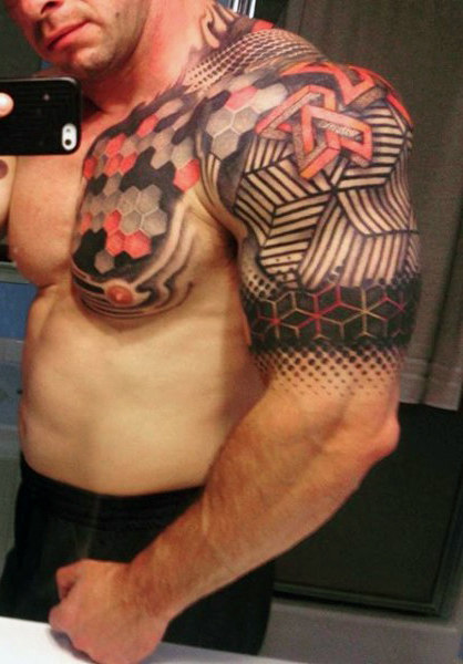 tatuaje 3d hombre 105