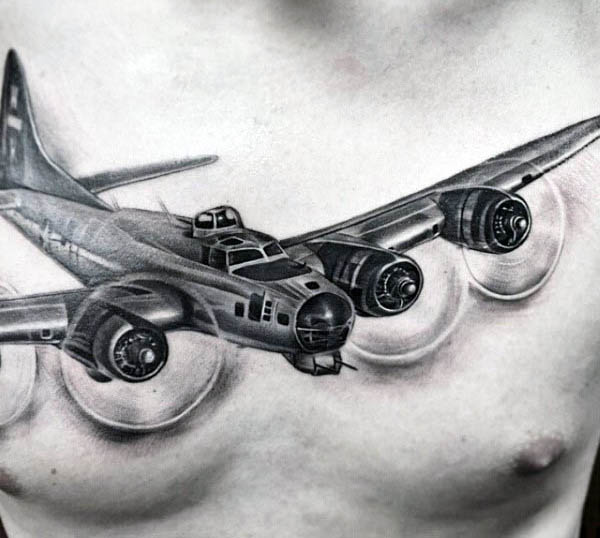 tatuaje avion 55