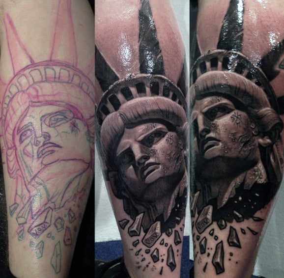 tatuaje estatua de la libertad 113