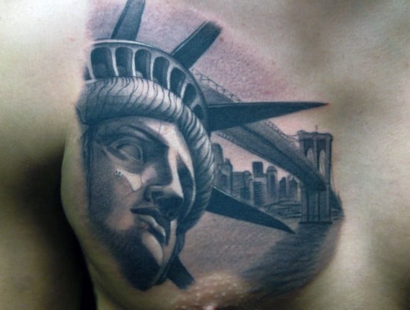 tatuaje estatua de la libertad 119