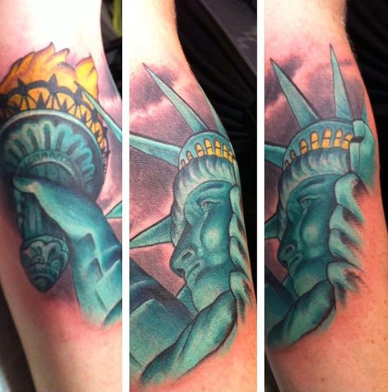 tatuaje estatua de la libertad 17