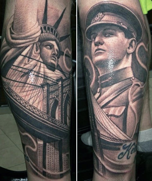 tatuaje estatua de la libertad 49