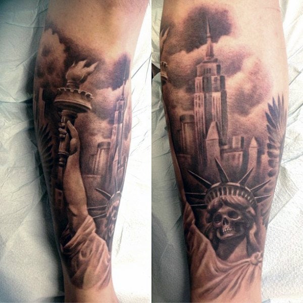tatuaje estatua de la libertad 95