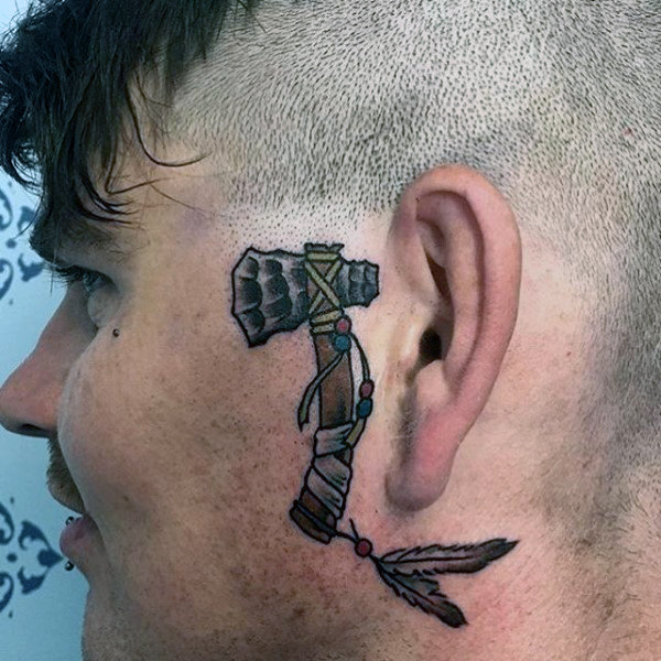 tatuaje hacha tomahawk 95
