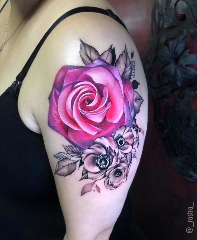 tatuaje rosa 139