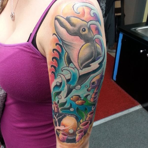 tatuaje delfin 140