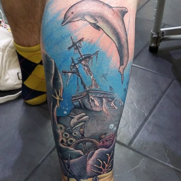 tatuaje delfin 56