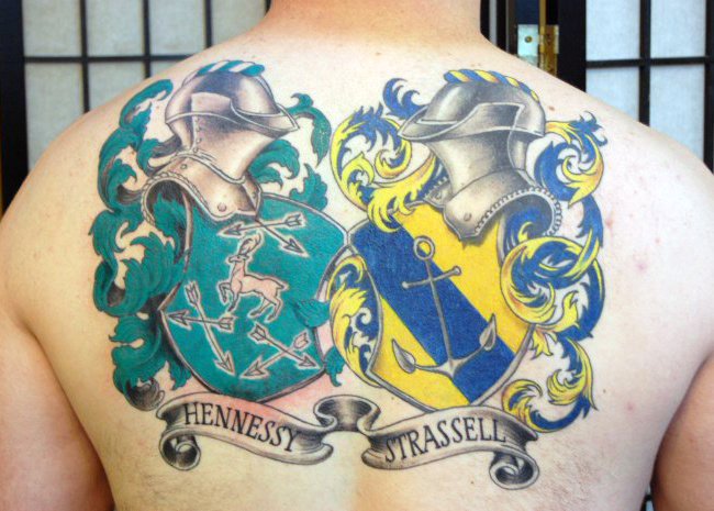 tatuaje escudo familia heraldico 74