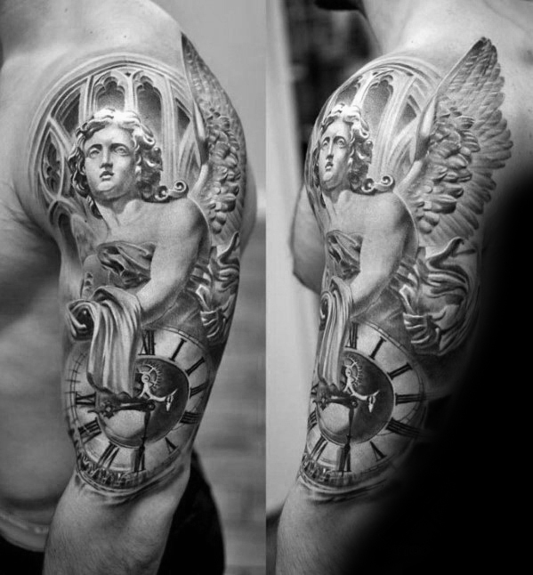 tatuaje estatua angel 13