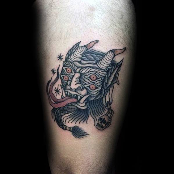 Tatuaje de Krampus: Significado, simbología y 60 diseños más tatuados