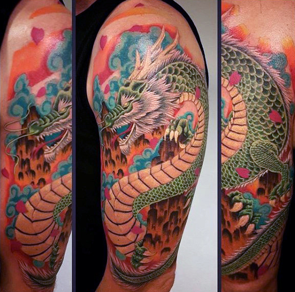 tatuaje dragon chino 72