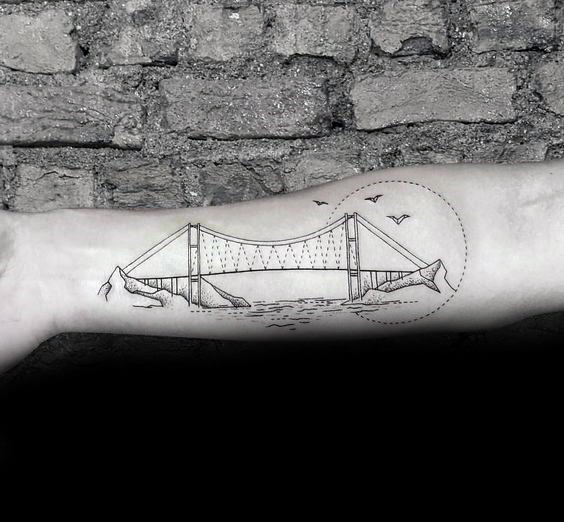 51 Tatuajes de puentes (Con el significado)