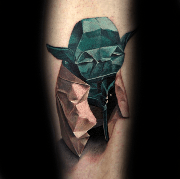 55 Tatuajes de Yoda, el maestro Jedi (Con el significado)