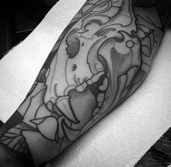 tatuaje calavera leon 67