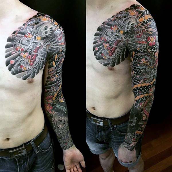 tatuaje dragon japones 45