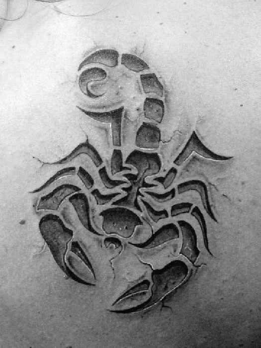 tatuaje escorpion tribal 79