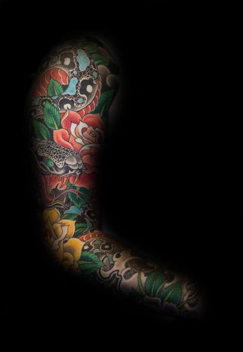 tatuaje flores japonesas 31