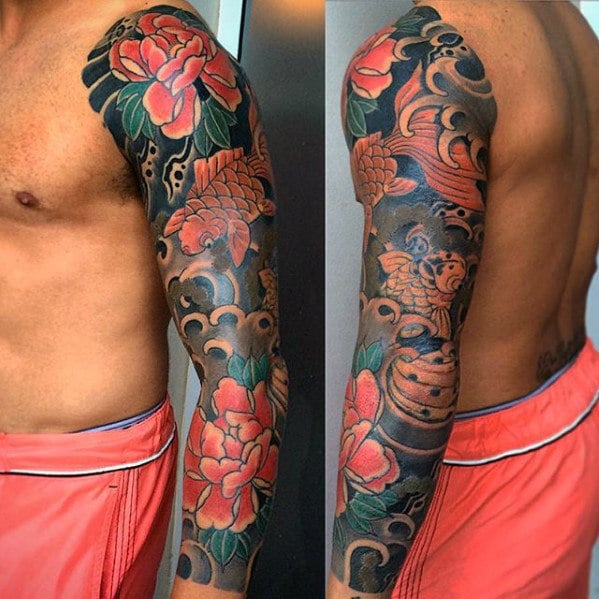 tatuaje flores japonesas 41