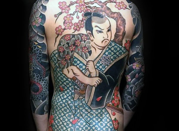 tatuaje flores japonesas 51