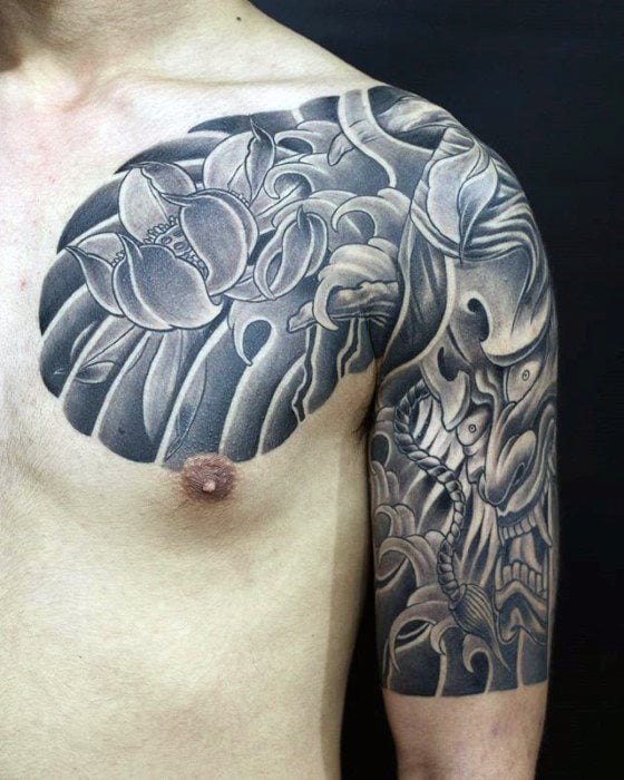 tatuaje flores japonesas 75