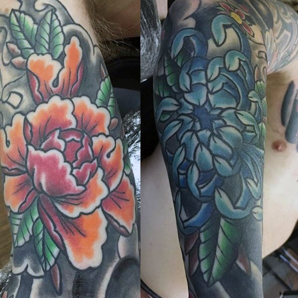 tatuaje flores japonesas 83