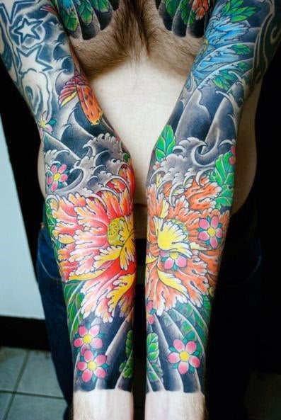 tatuaje flores japonesas 93