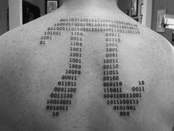 tatuaje numero binario 19