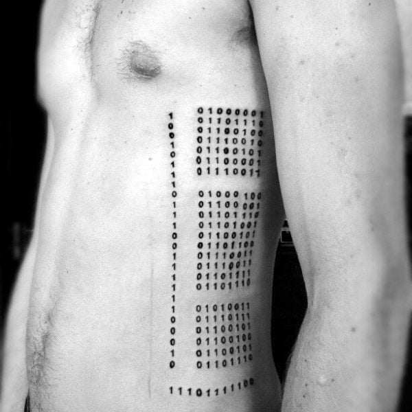 tatuaje numero binario 25
