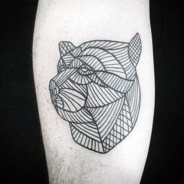 tatuaje oso geometrico 55