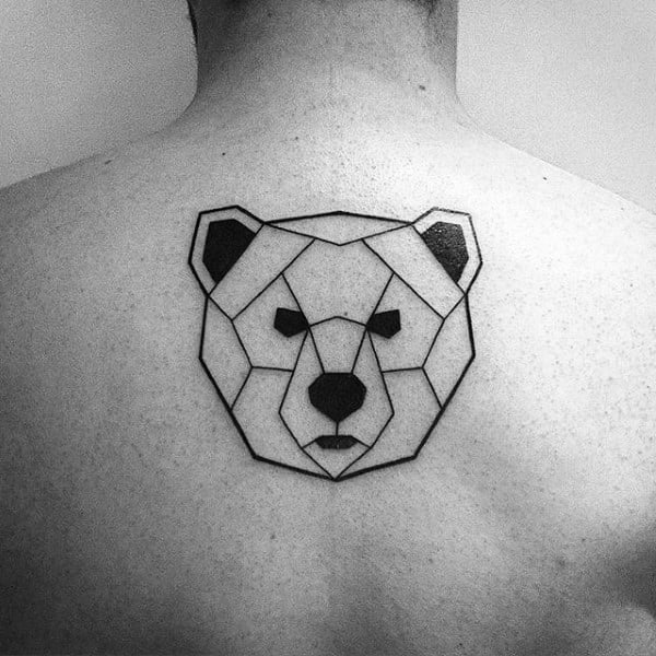 tatuaje oso geometrico 87