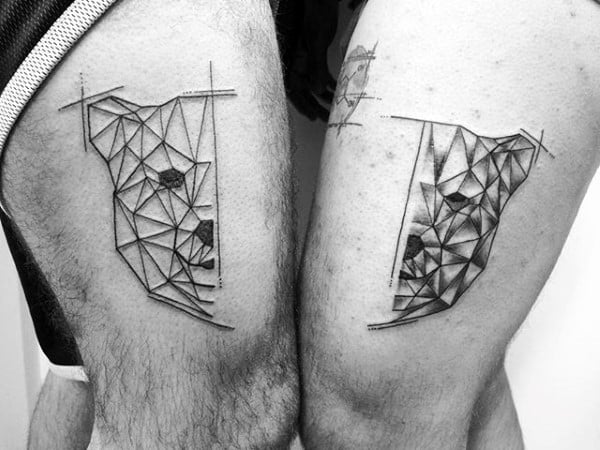tatuaje oso geometrico 89