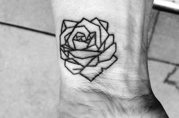 tatuaje rosa geometrica 53