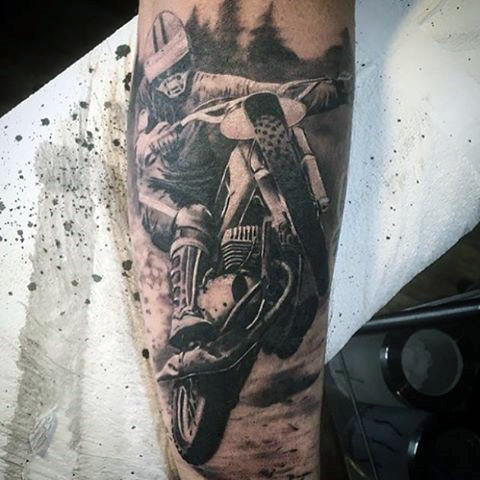 tatuaje motocross 45