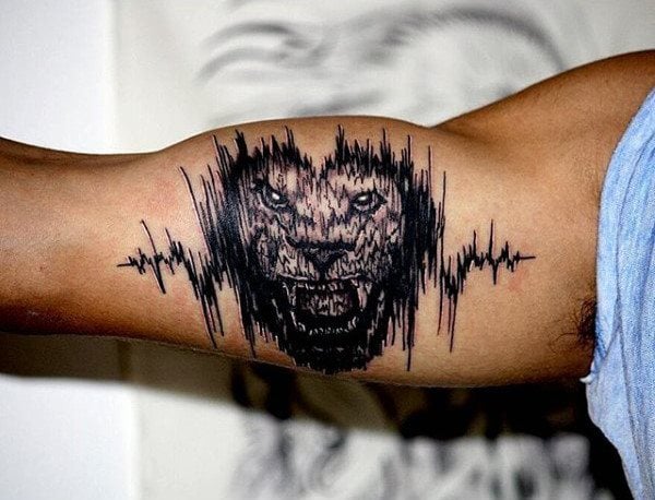 tatuaje ondas sonido 11