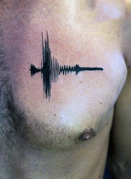 tatuaje ondas sonido 21