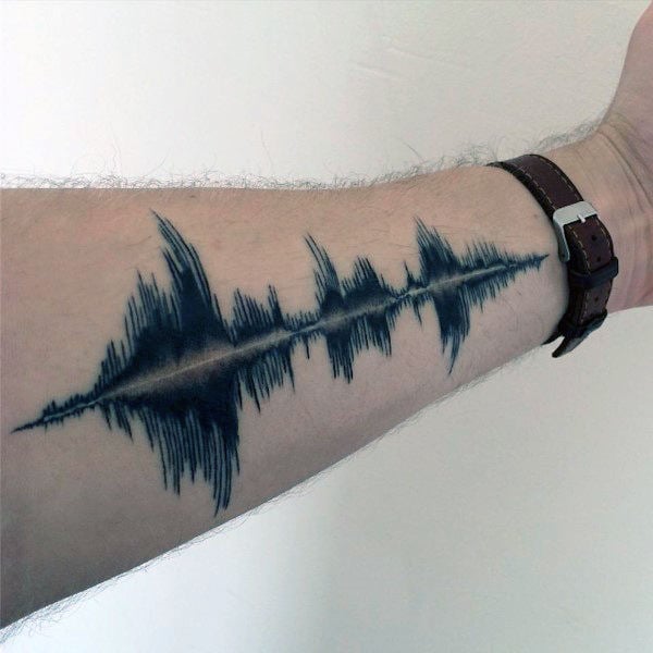 tatuaje ondas sonido 61