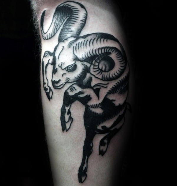 tatuaje signo aries 09