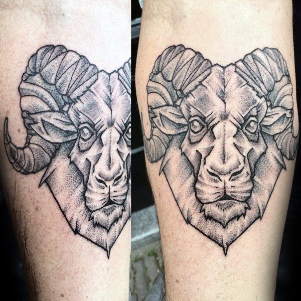 tatuaje signo aries 111