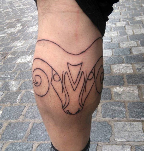 tatuaje signo aries 135