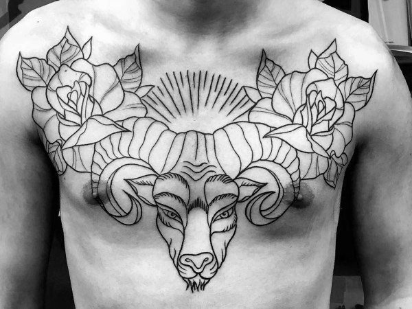 tatuaje signo aries 162