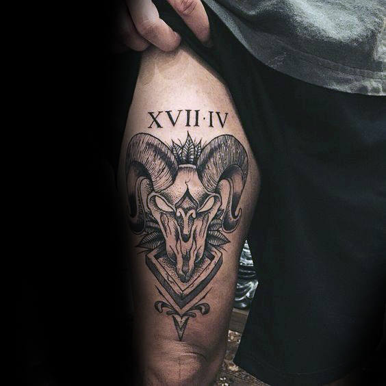 tatuaje signo aries 198